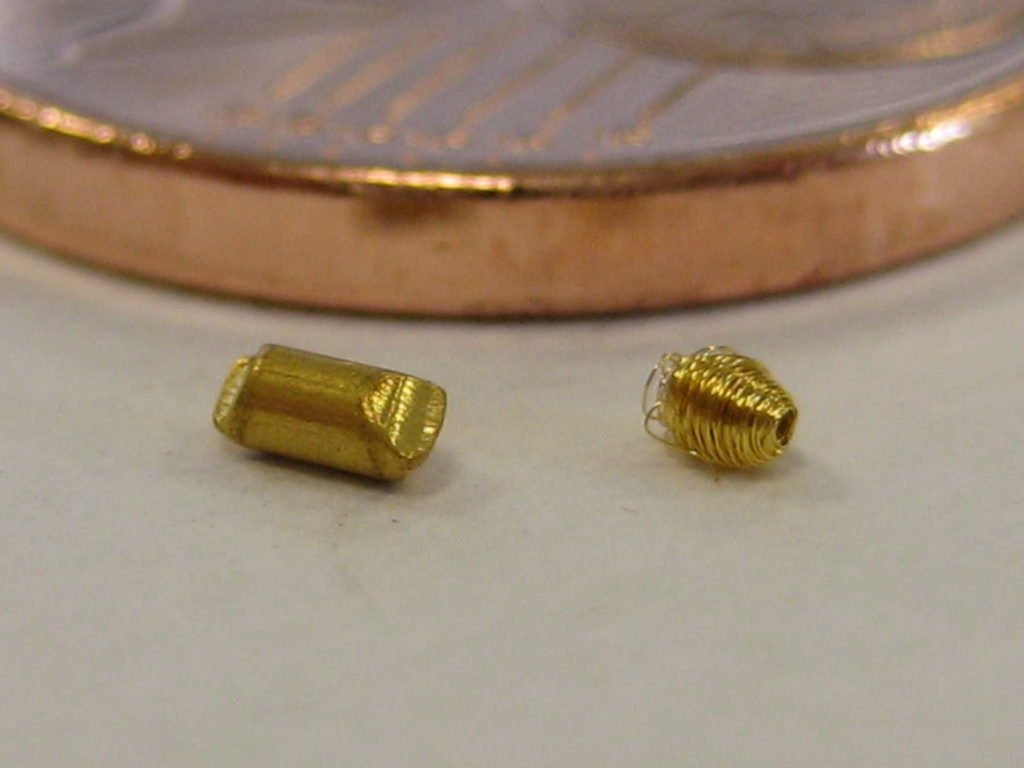 Vergleich Golddraht und Implantat